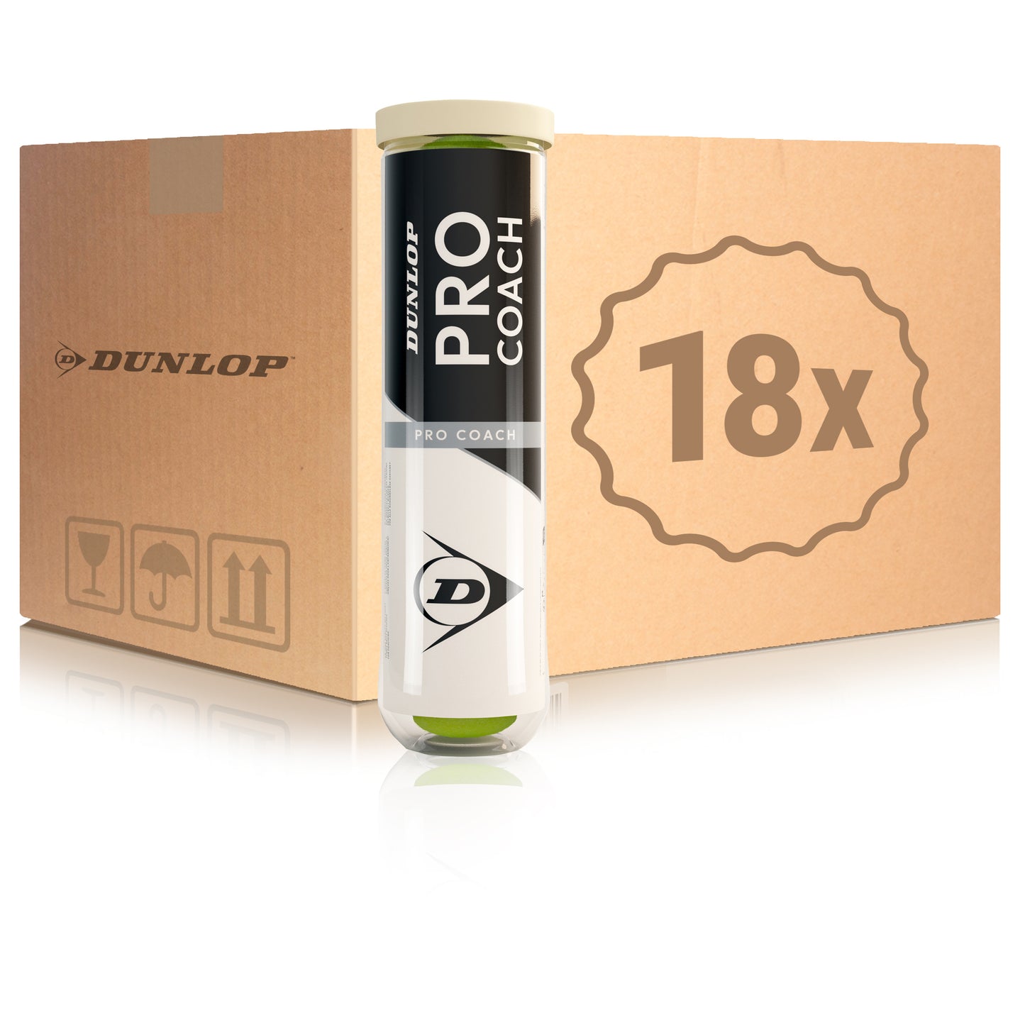 Dunlop 18 tubes de 4 Pro Coach Dunlop 18 tubes de 4 Pro Coach