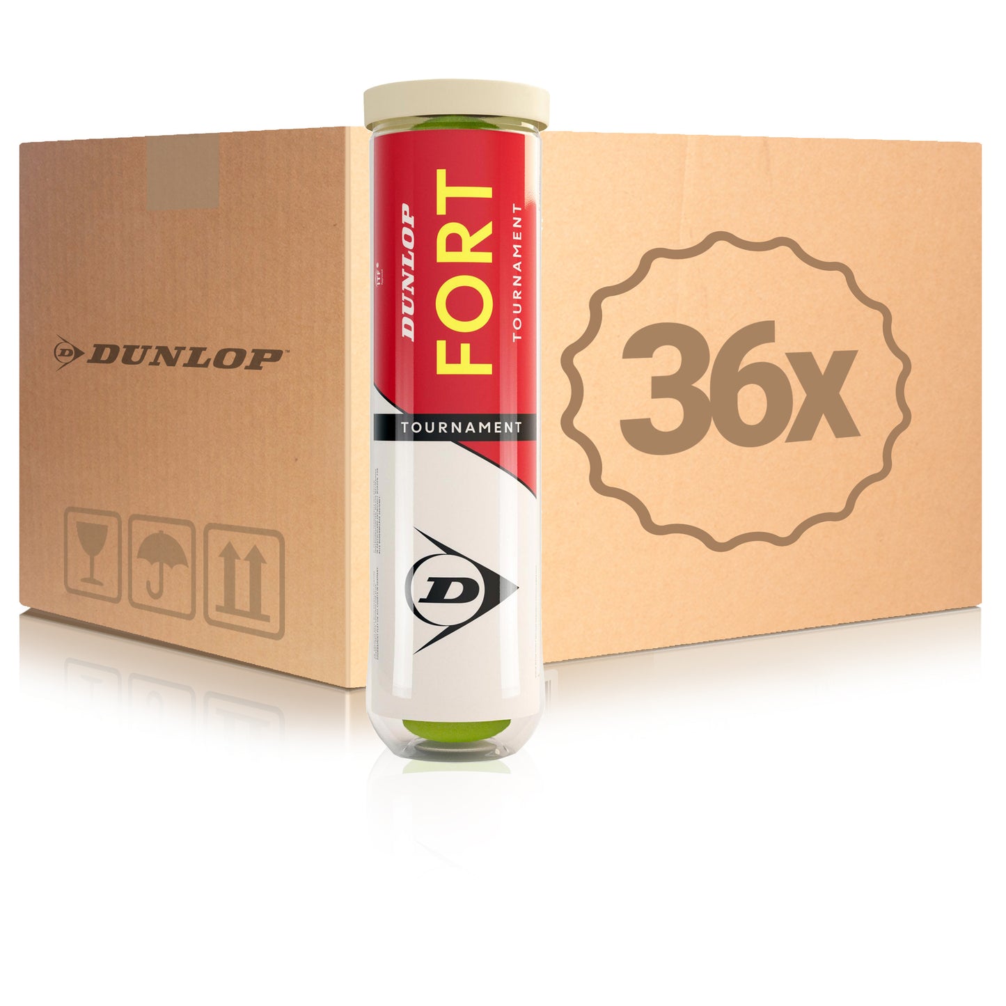 Dunlop 36 Tubes de 4 Fort Tournament Dunlop 36 Tubes de 4 Fort Tournament