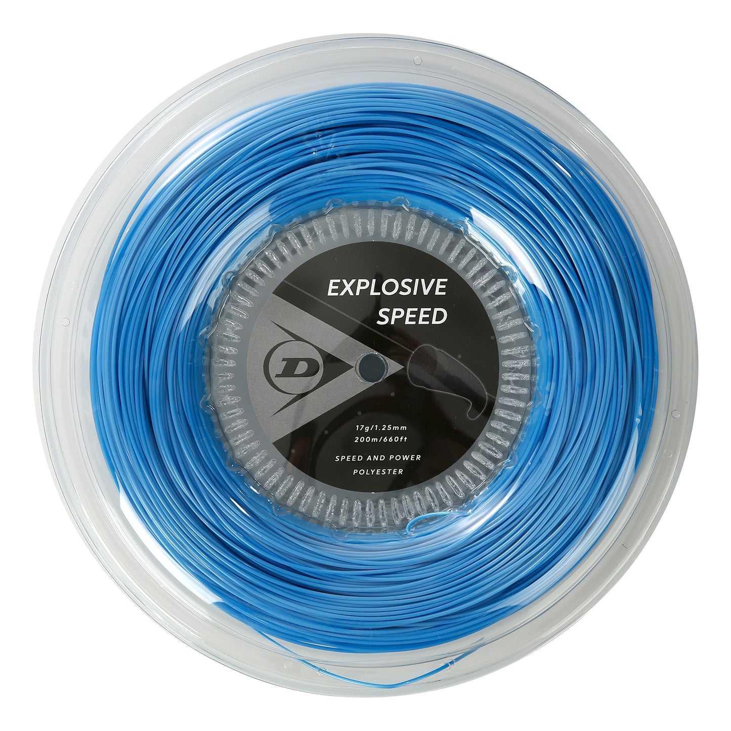 Dunlop Explosive Speed Bobine Cordage 200m-Bleu Dunlop Explosive Speed Bobine Cordage 200m-Bleu