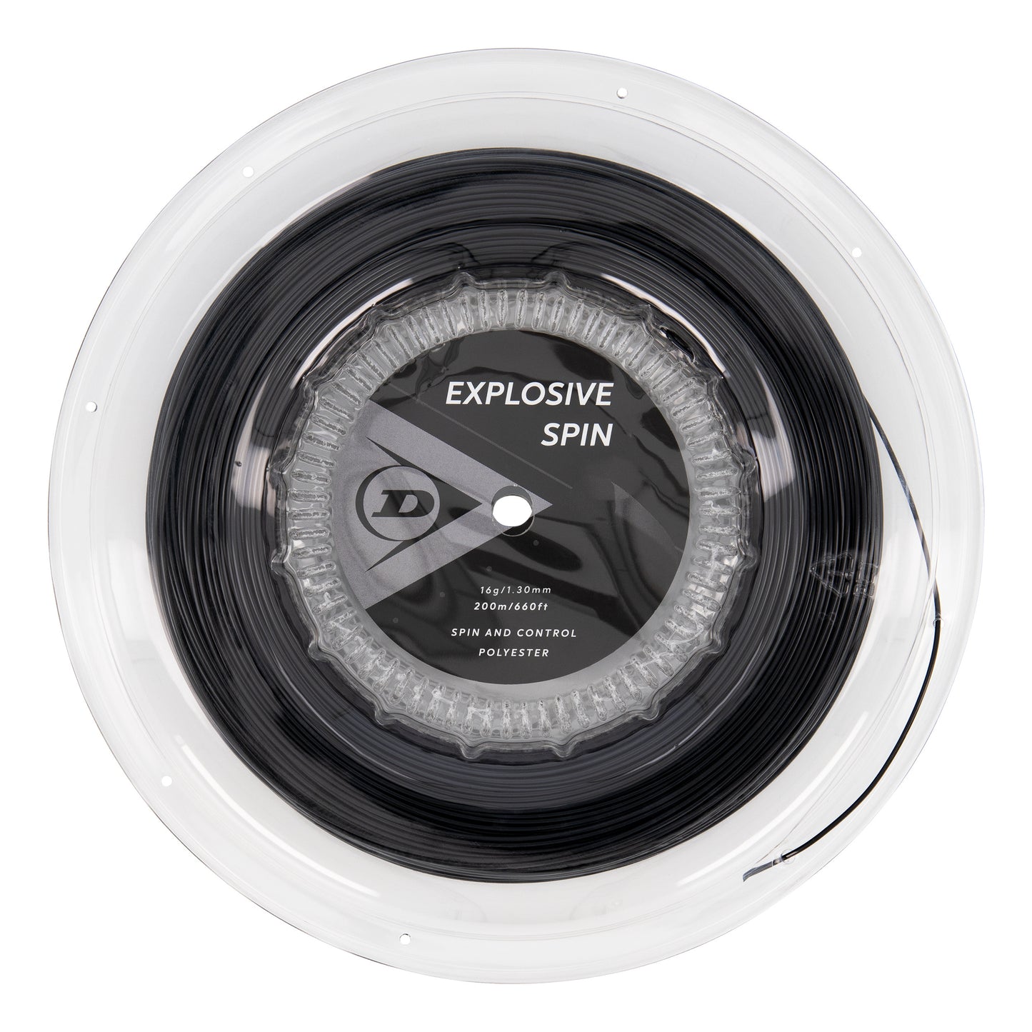 Dunlop Explosive Spin Bobine Cordage 200m-Noir Dunlop Explosive Spin Bobine Cordage 200m-Noir