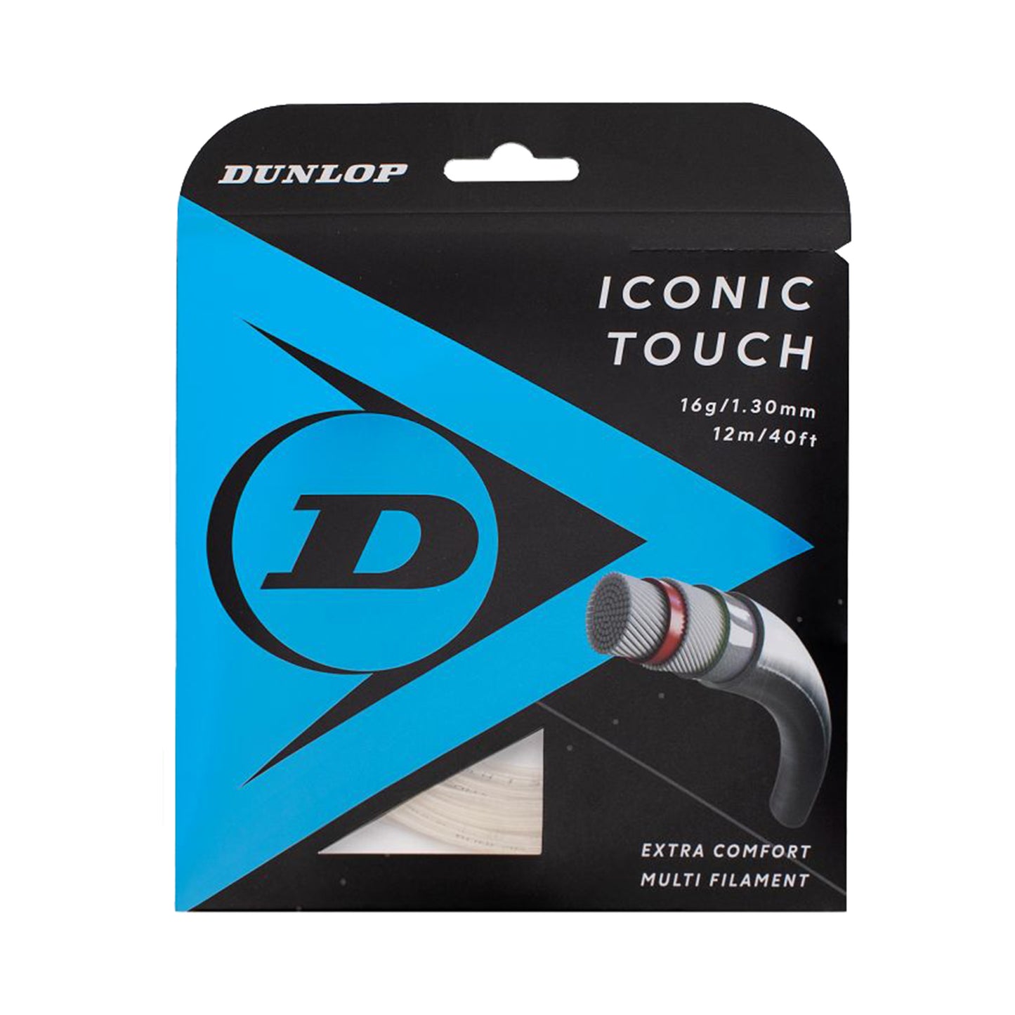 Dunlop Iconic Touch Cordage en garniture 12m - écru Dunlop Iconic Touch Cordage en garniture 12m - écru