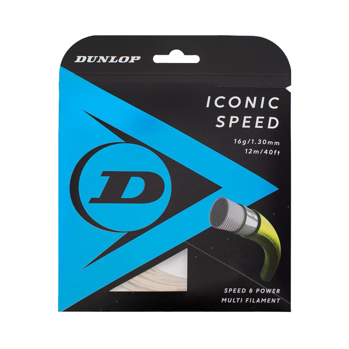 Dunlop Iconic Speed Cordage En Garniture 12m-Écru Dunlop Iconic Speed Cordage En Garniture 12m-Écru