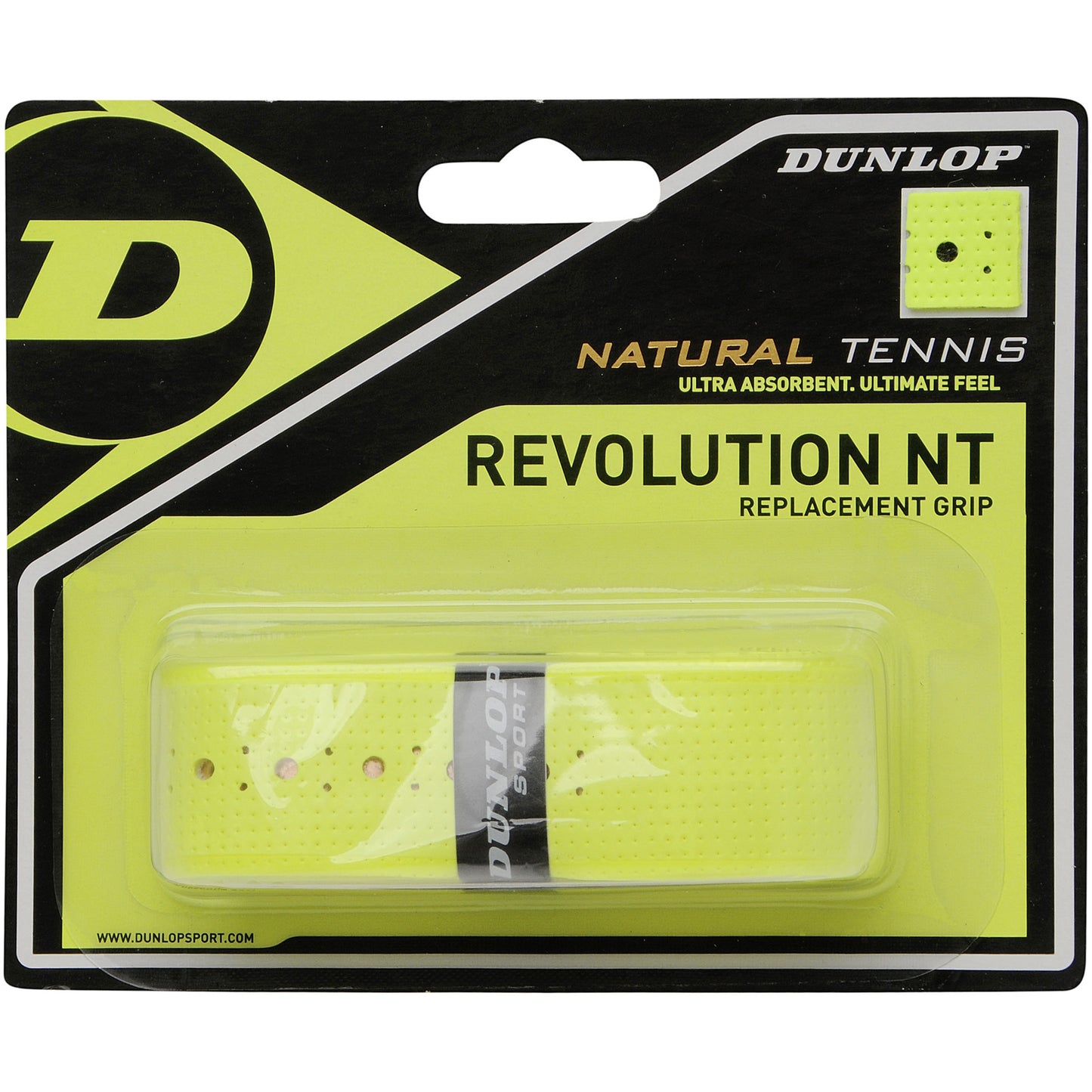 Dunlop Revolution NT Replacement Grip Pack 1 unité-jaune Dunlop Revolution NT Replacement Grip Pack 1 unité-jaune