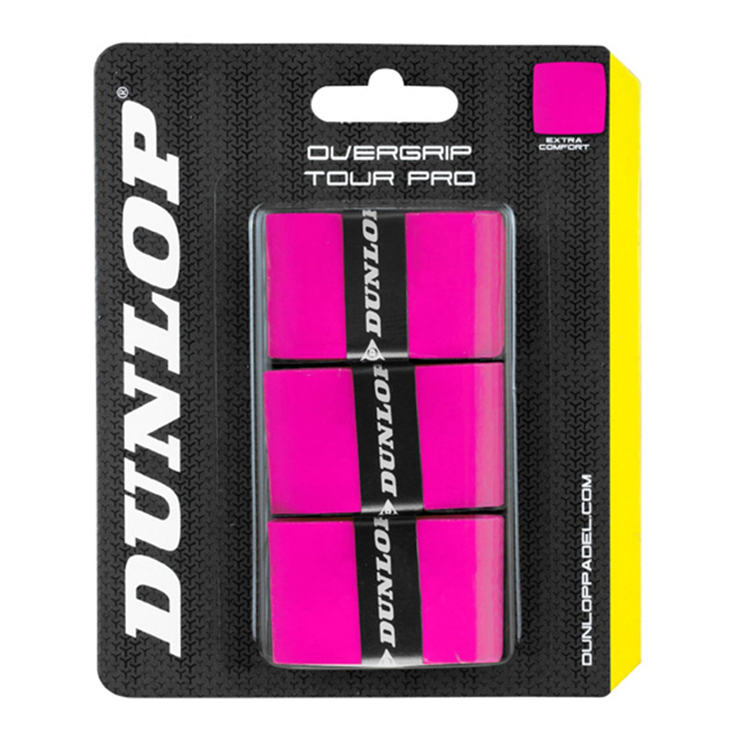 Dunlop Tour Pro Pack de 3-pink Dunlop Tour Pro Pack de 3-pink