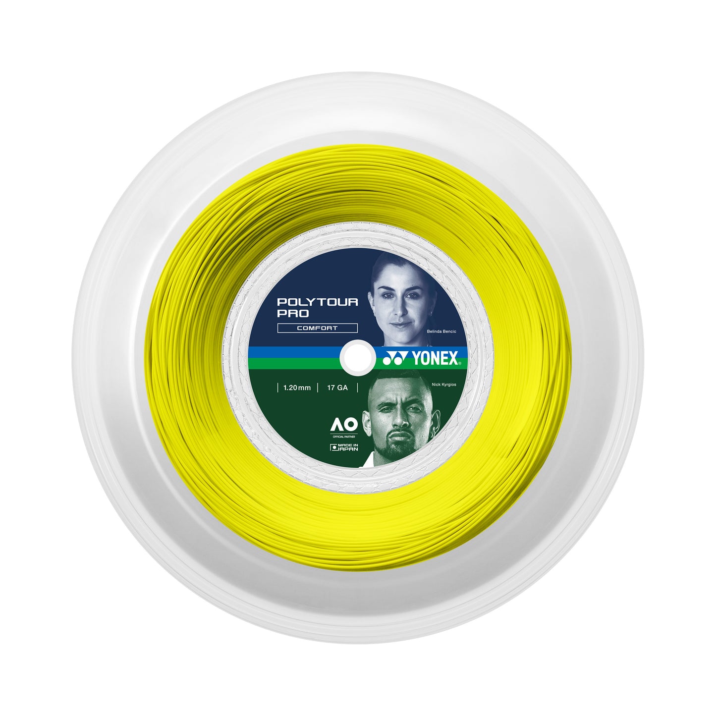 Yonex Poly Tour Pro Bobine cordage 200m-jaune Yonex Poly Tour Pro Bobine cordage 200m-jaune