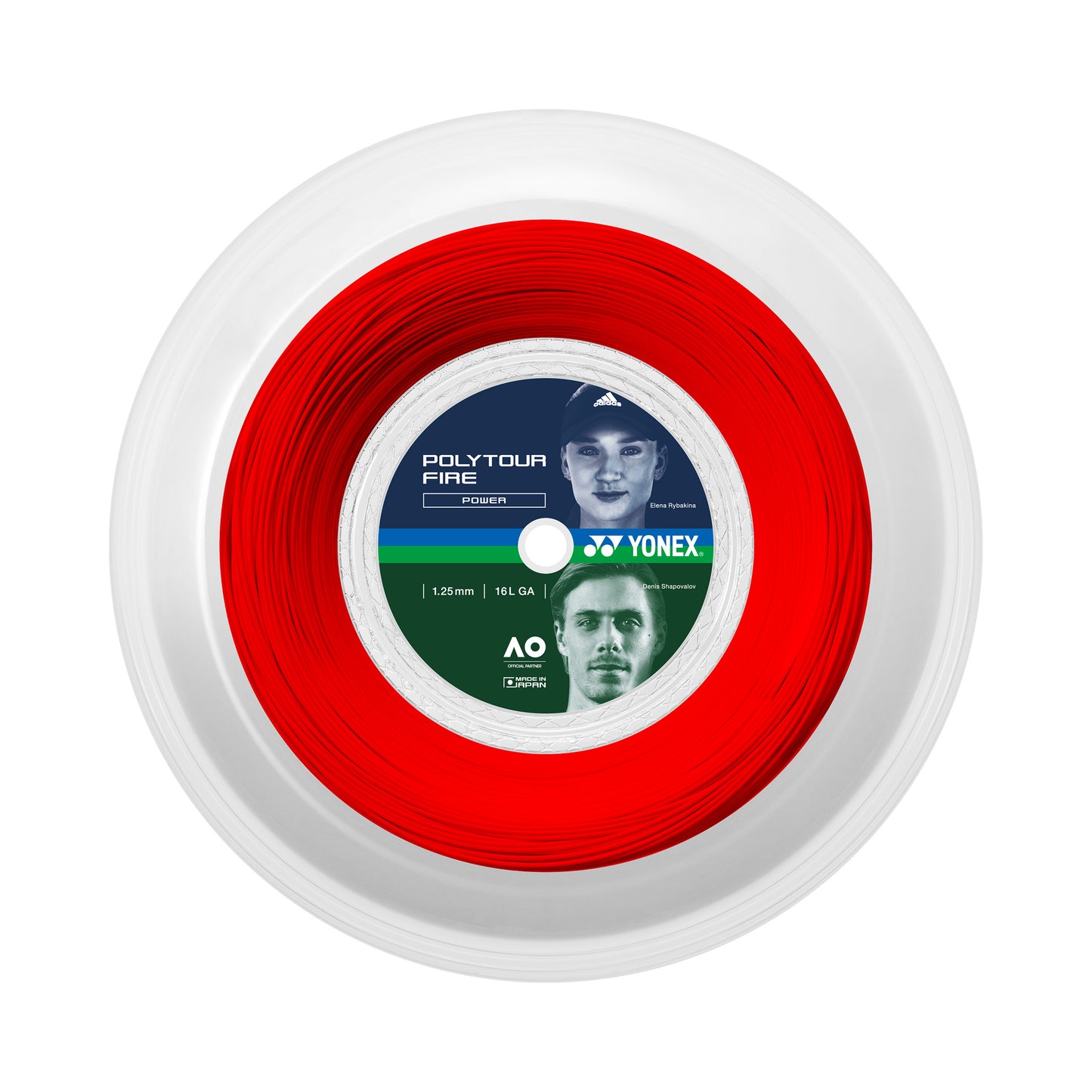 Yonex Poly Tour Fire Bobine Cordage 200m-Rouge Yonex Poly Tour Fire Bobine Cordage 200m-Rouge