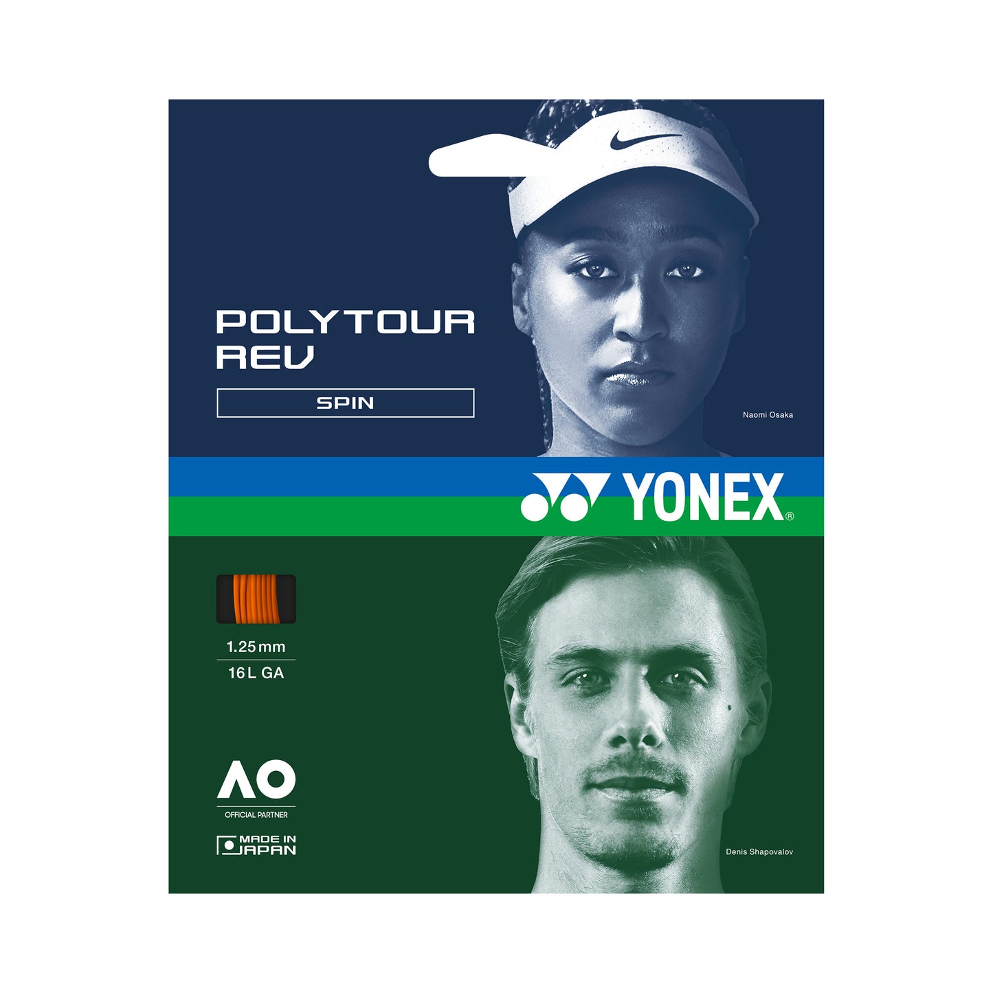 Yonex Poly Tour Rev Cordage en garniture 12m - orange Yonex Poly Tour Rev Cordage en garniture 12m - orange