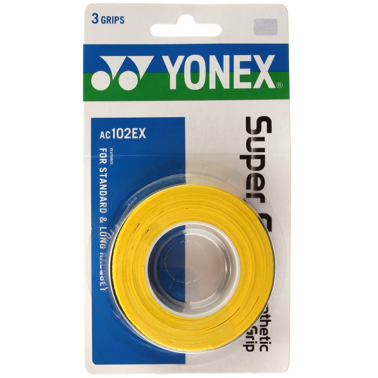 Yonex Super Grap Pack de 3 - jaune Yonex Super Grap Pack de 3 - jaune