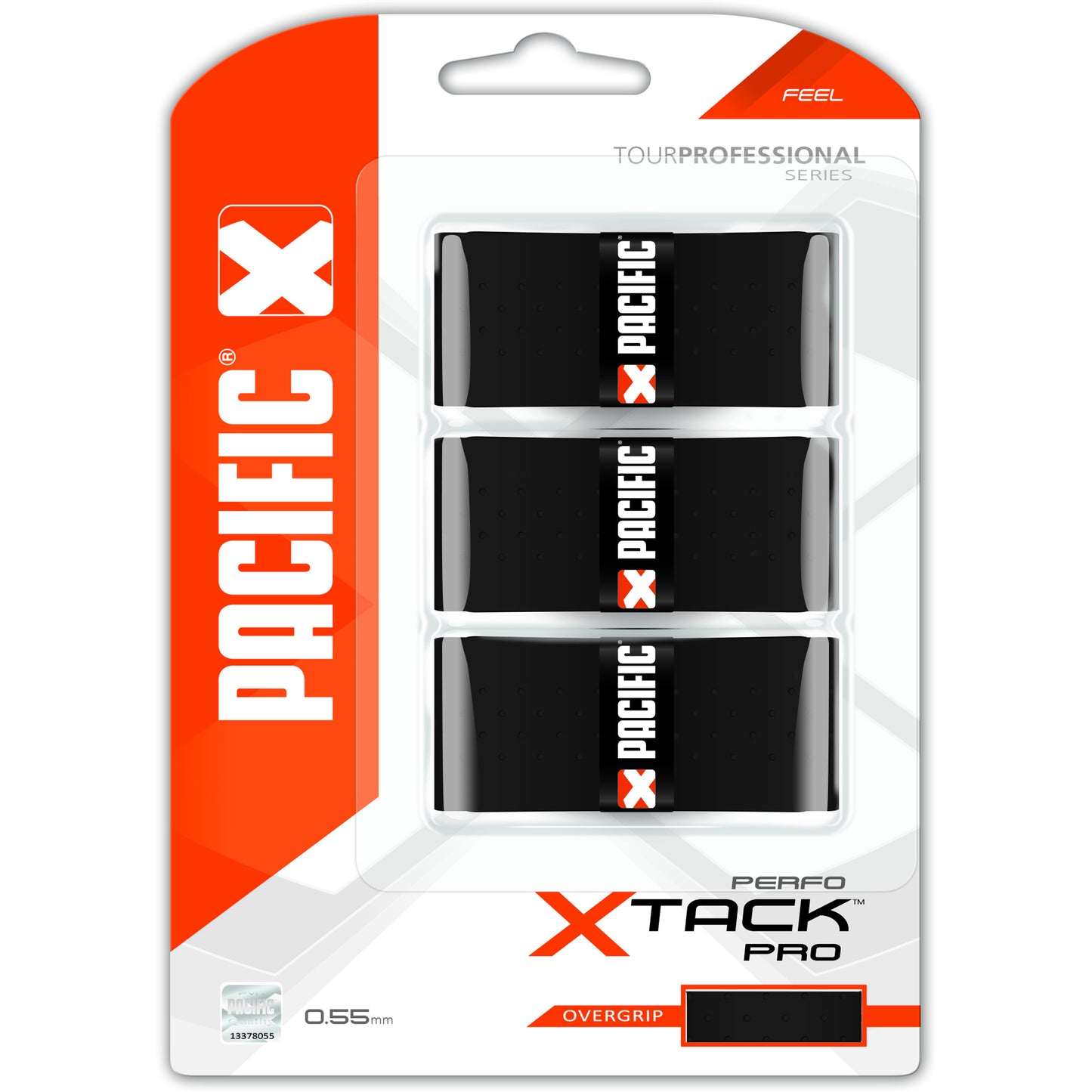 Pacific X Tack Pro Perfo Pack De 3-Noir Pacific X Tack Pro Perfo Pack De 3-Noir