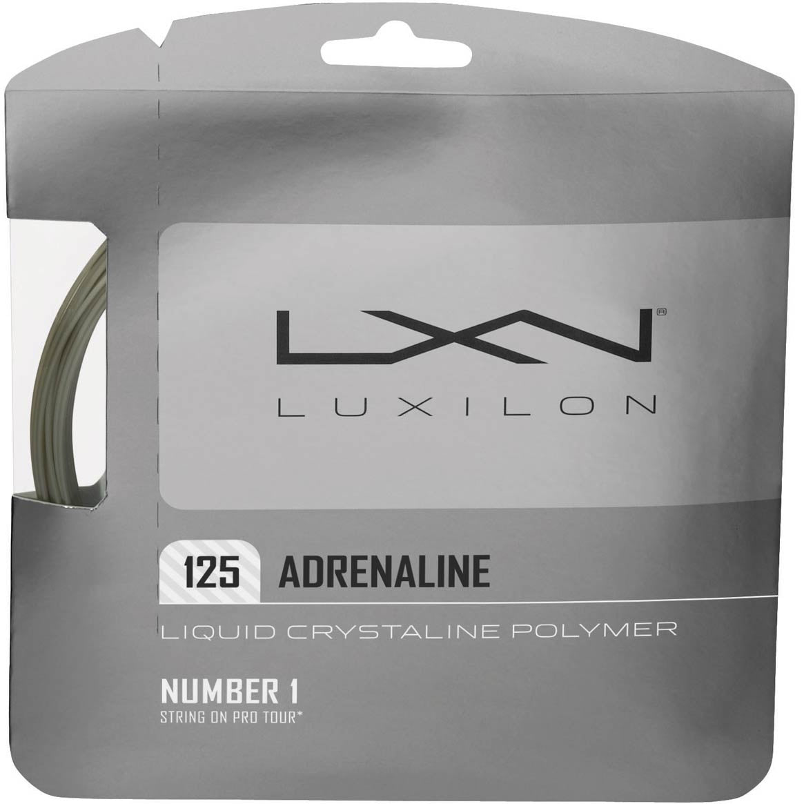 Luxilon Adrenaline Cordage en garniture 12,2m - argent Luxilon Adrenaline Cordage en garniture 12,2m - argent