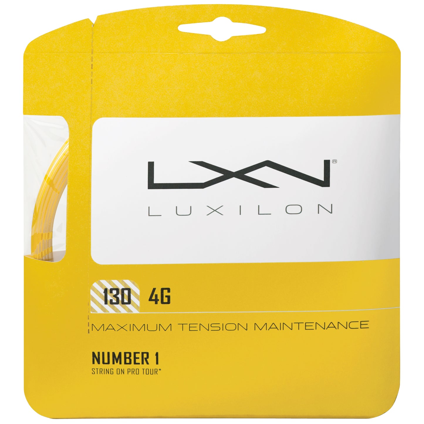 Luxilon 4G Cordage En Garniture 12,2m-Jaune Luxilon 4G Cordage En Garniture 12,2m-Jaune