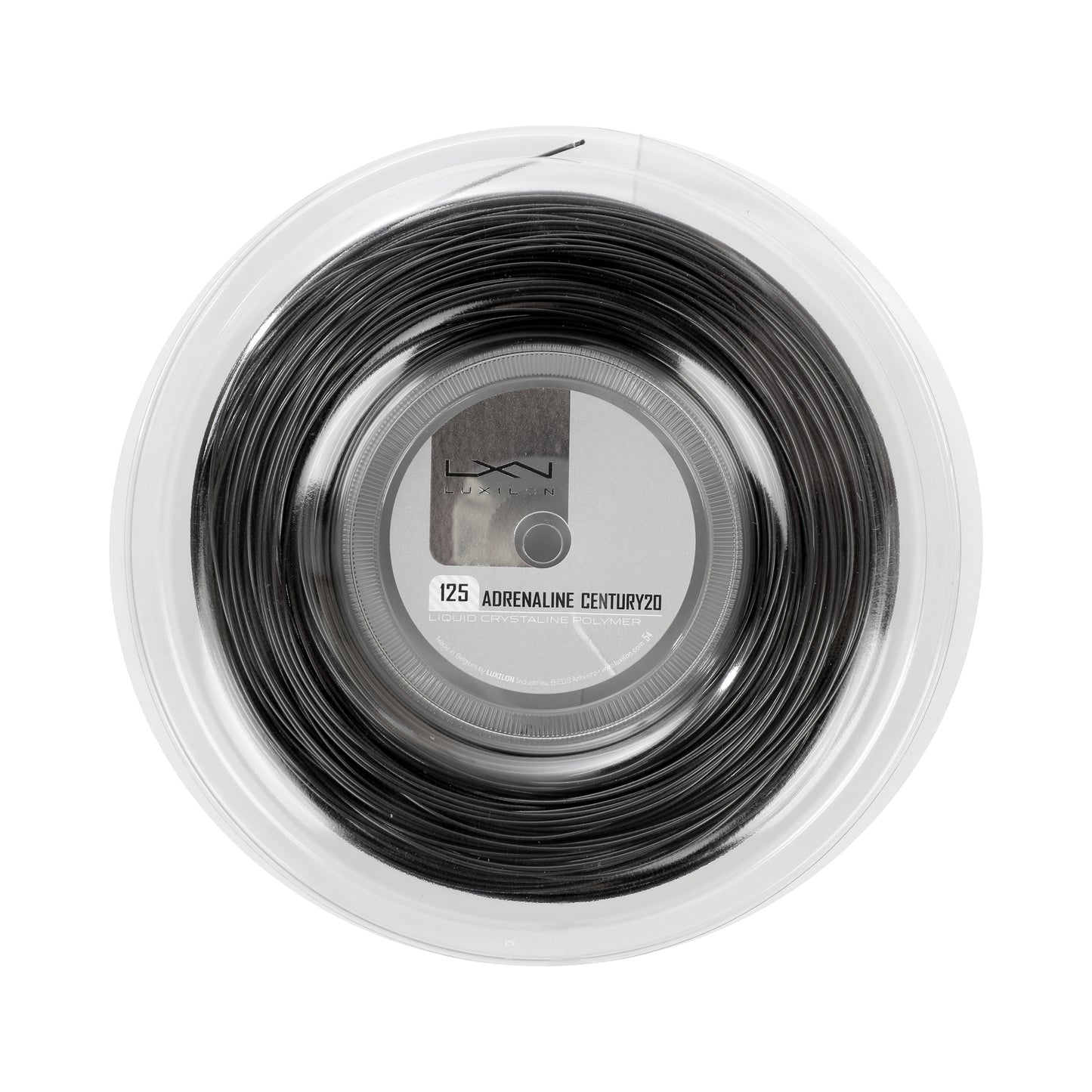 Luxilon Adrenaline Century20 Bobine Cordage 200m Edition Spéciale-Noir Luxilon Adrenaline Century20 Bobine Cordage 200m Edition Spéciale-Noir