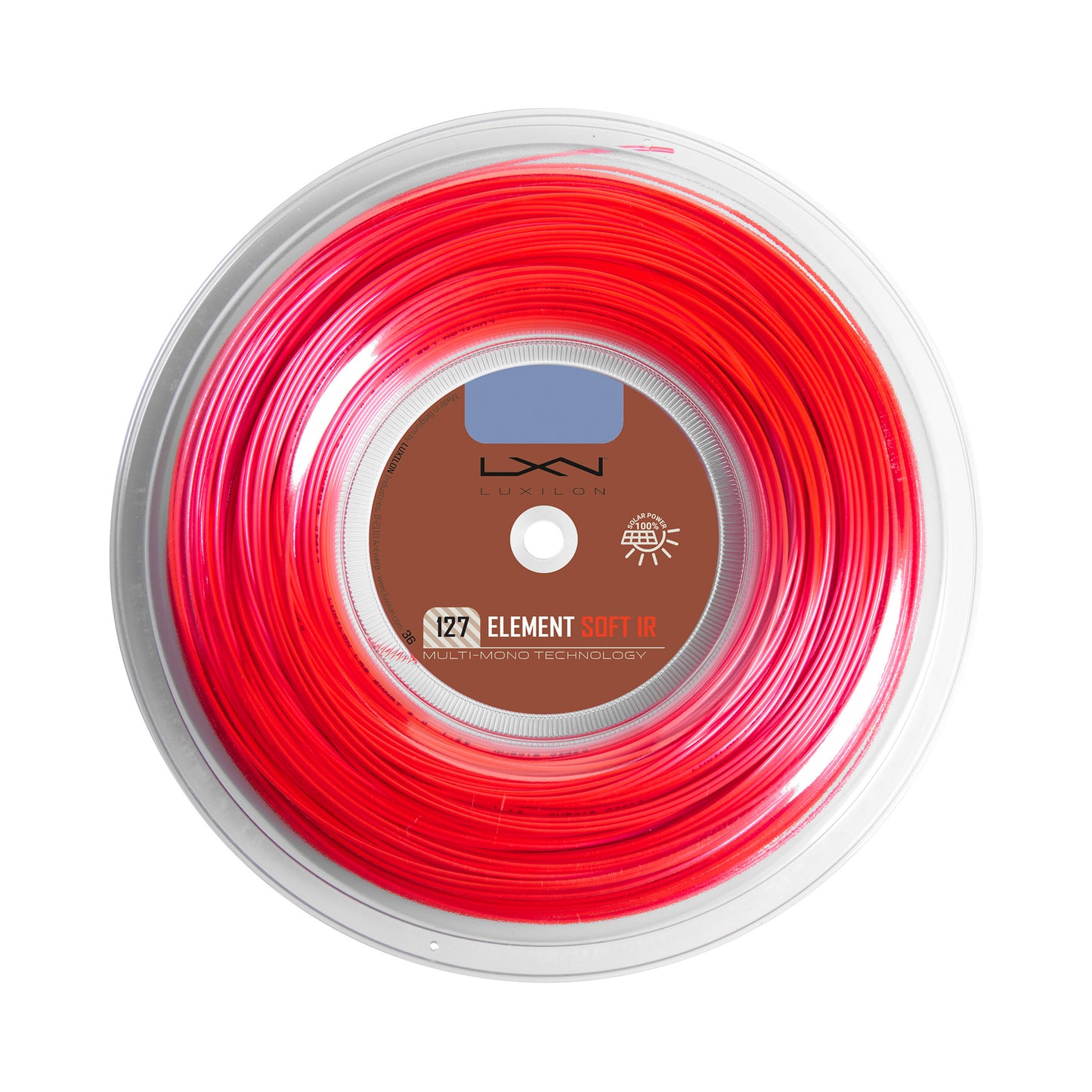 Luxilon Element IR Soft Bobine Cordage 200m-Rouge Luxilon Element IR Soft Bobine Cordage 200m-Rouge
