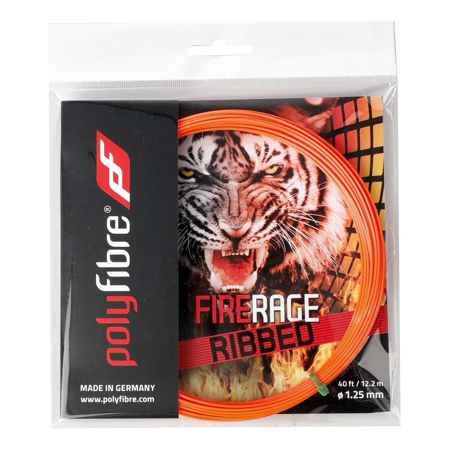 Polyfibre Firerage Ribbed 12m Cordage En Garniture-Rouge Polyfibre Firerage Ribbed 12m Cordage En Garniture-Rouge