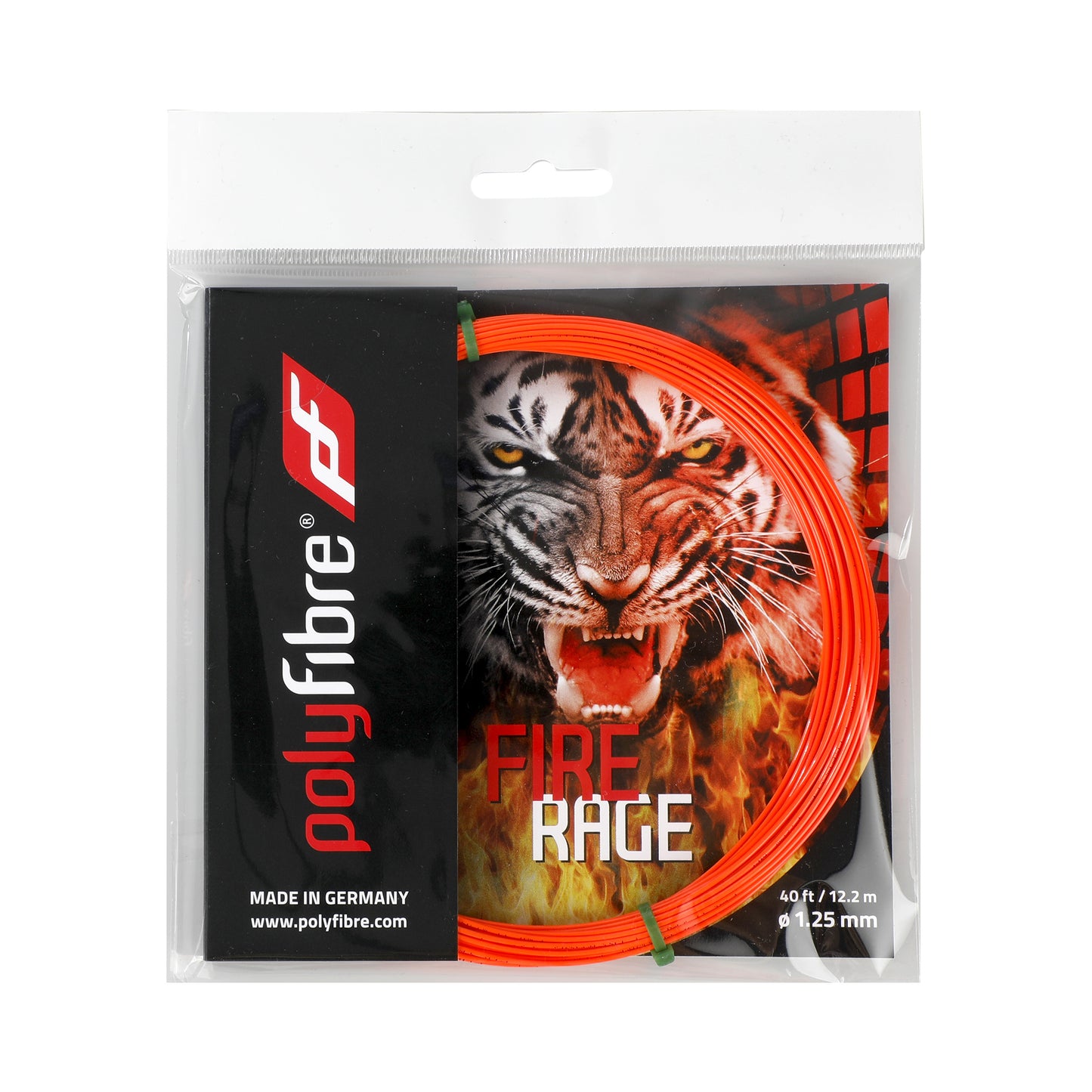Polyfibre Fire Rage Cordage En Garniture 12,2m-Orange Polyfibre Fire Rage Cordage En Garniture 12,2m-Orange