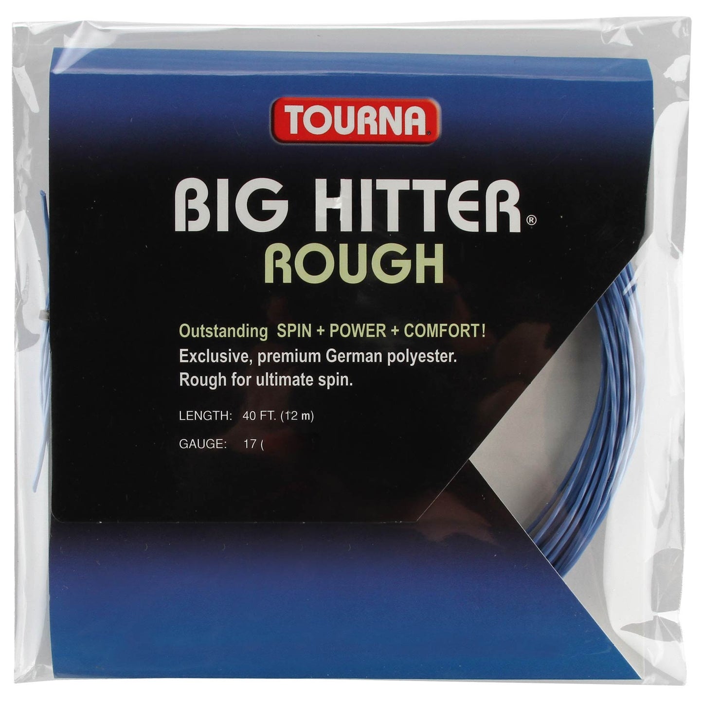 Tourna Tourna Big Hitter Rough Cordage En Garniture 12m-Bleu Tourna Tourna Big Hitter Rough Cordage En Garniture 12m-Bleu