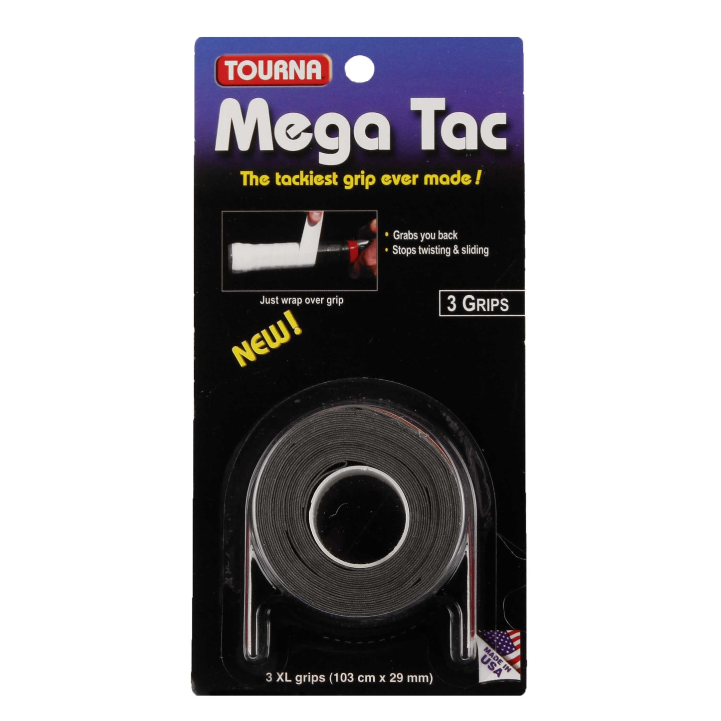 Tourna Mega Tac Pack De 3-Noir Tourna Mega Tac Pack De 3-Noir