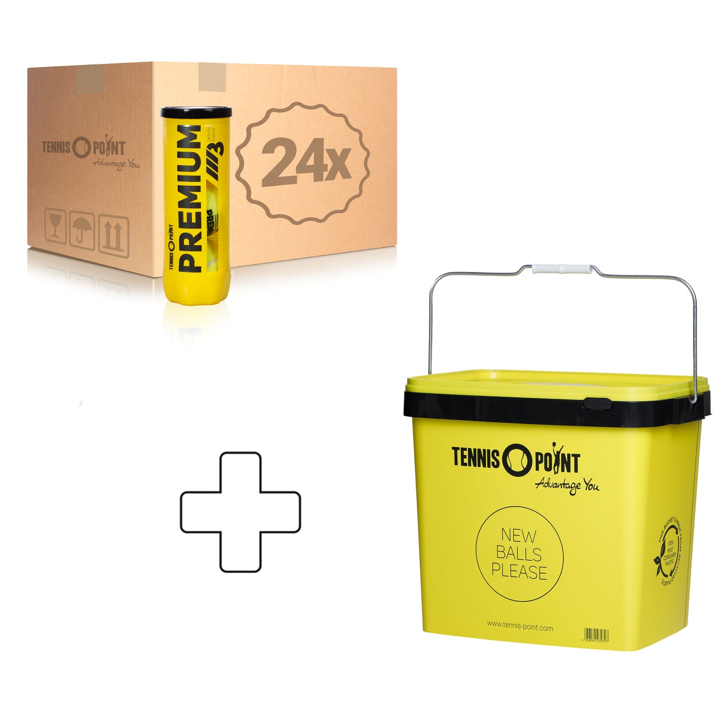Tennis-Point 24 Tubes de 3 Premium Tennisball Tennis-Point 24 Tubes de 3 Premium Tennisball