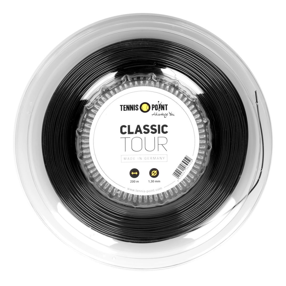Tennis-Point Classic Tour Bobine cordage 200m - noir Tennis-Point Classic Tour Bobine cordage 200m - noir