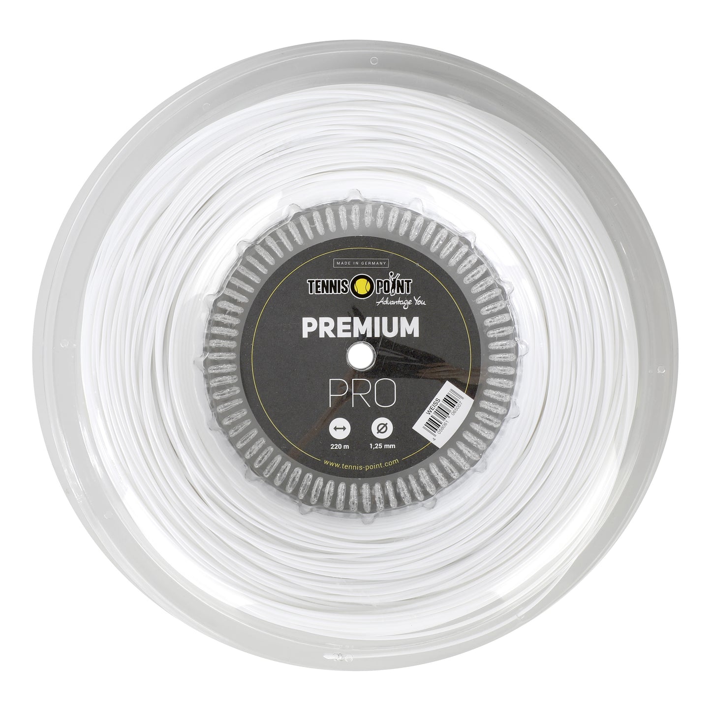 Tennis-Point Premium Pro Bobine cordage 220m - blanc Tennis-Point Premium Pro Bobine cordage 220m - blanc