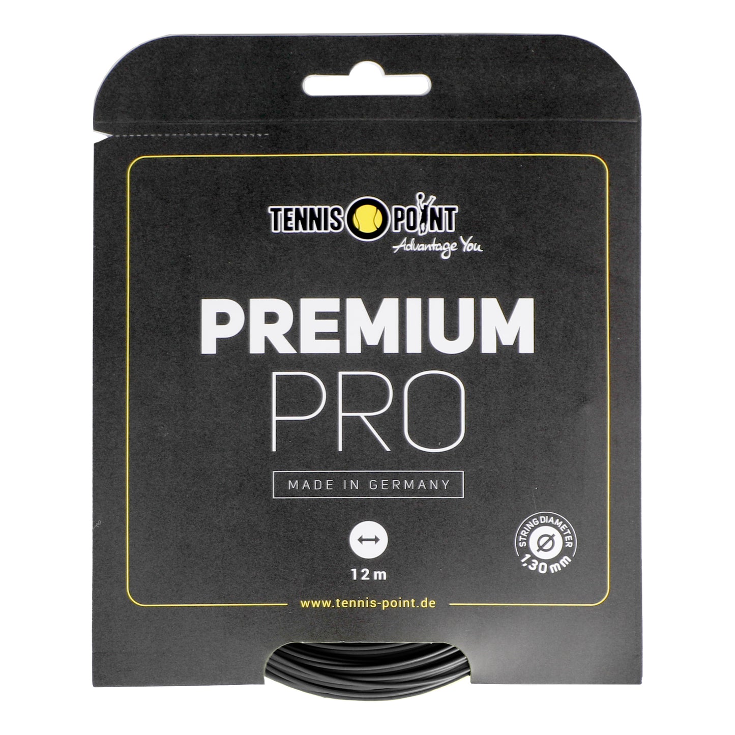 Tennis-Point Premium Pro Cordage En Garniture 12m-Noir Tennis-Point Premium Pro Cordage En Garniture 12m-Noir