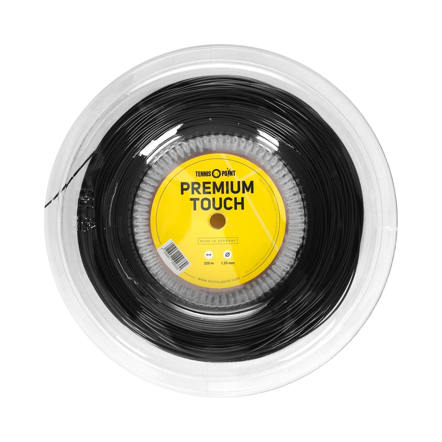 Tennis-Point Premium Touch Bobine Cordage 220m-Noir Tennis-Point Premium Touch Bobine Cordage 220m-Noir