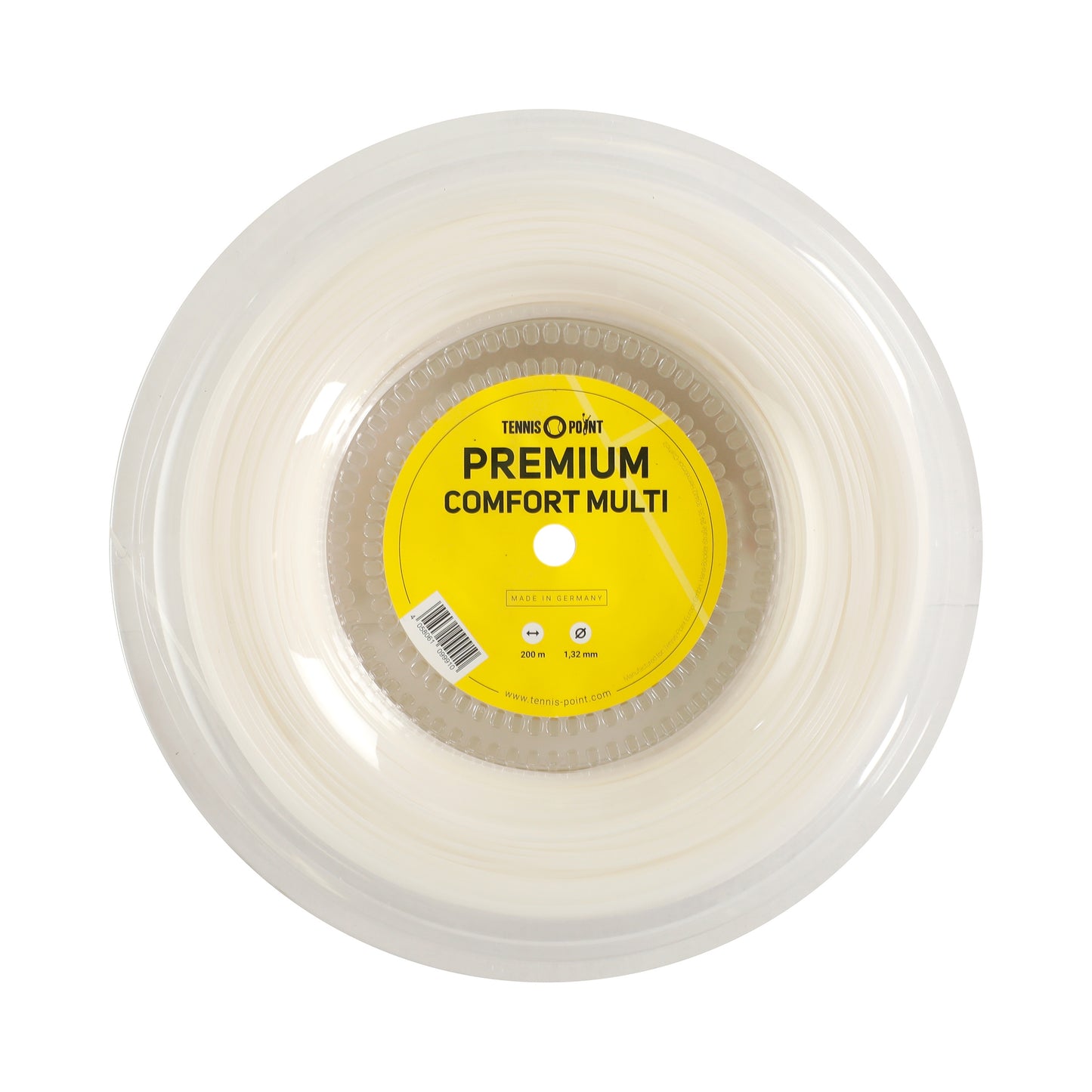 Tennis-Point Premium Comfort Multi Bobine Cordage 200m-Blanc Tennis-Point Premium Comfort Multi Bobine Cordage 200m-Blanc