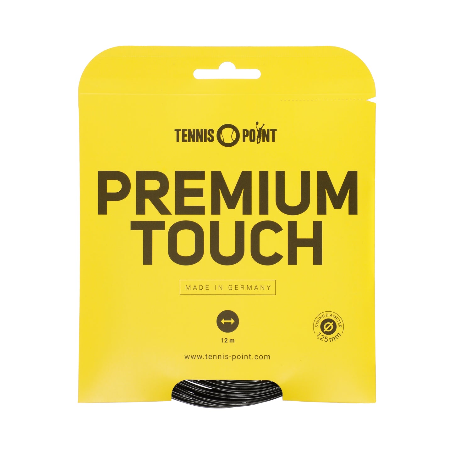 Tennis-Point Premium Touch Cordage En Garniture 12m-Noir Tennis-Point Premium Touch Cordage En Garniture 12m-Noir