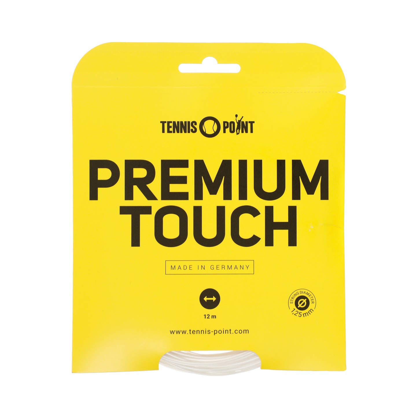 Tennis-Point Premium Touch Cordage En Garniture 12m-Blanc Tennis-Point Premium Touch Cordage En Garniture 12m-Blanc