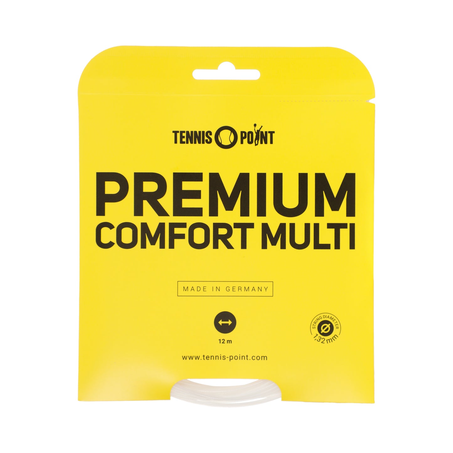 Tennis-Point Premium Comfort Multi Cordage En Garniture 12m-Blanc Tennis-Point Premium Comfort Multi Cordage En Garniture 12m-Blanc