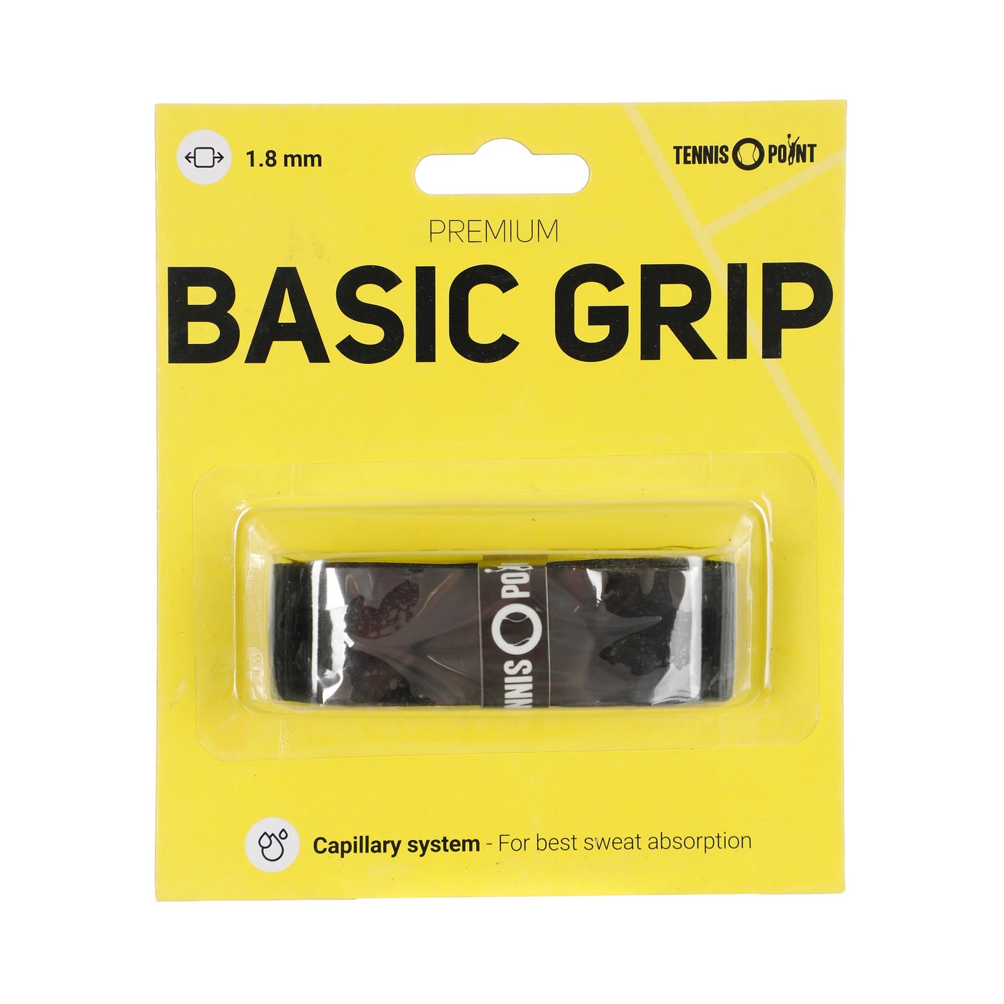 Tennis-Point Premium Grip Pack 1 Unité-Noir Tennis-Point Premium Grip Pack 1 Unité-Noir