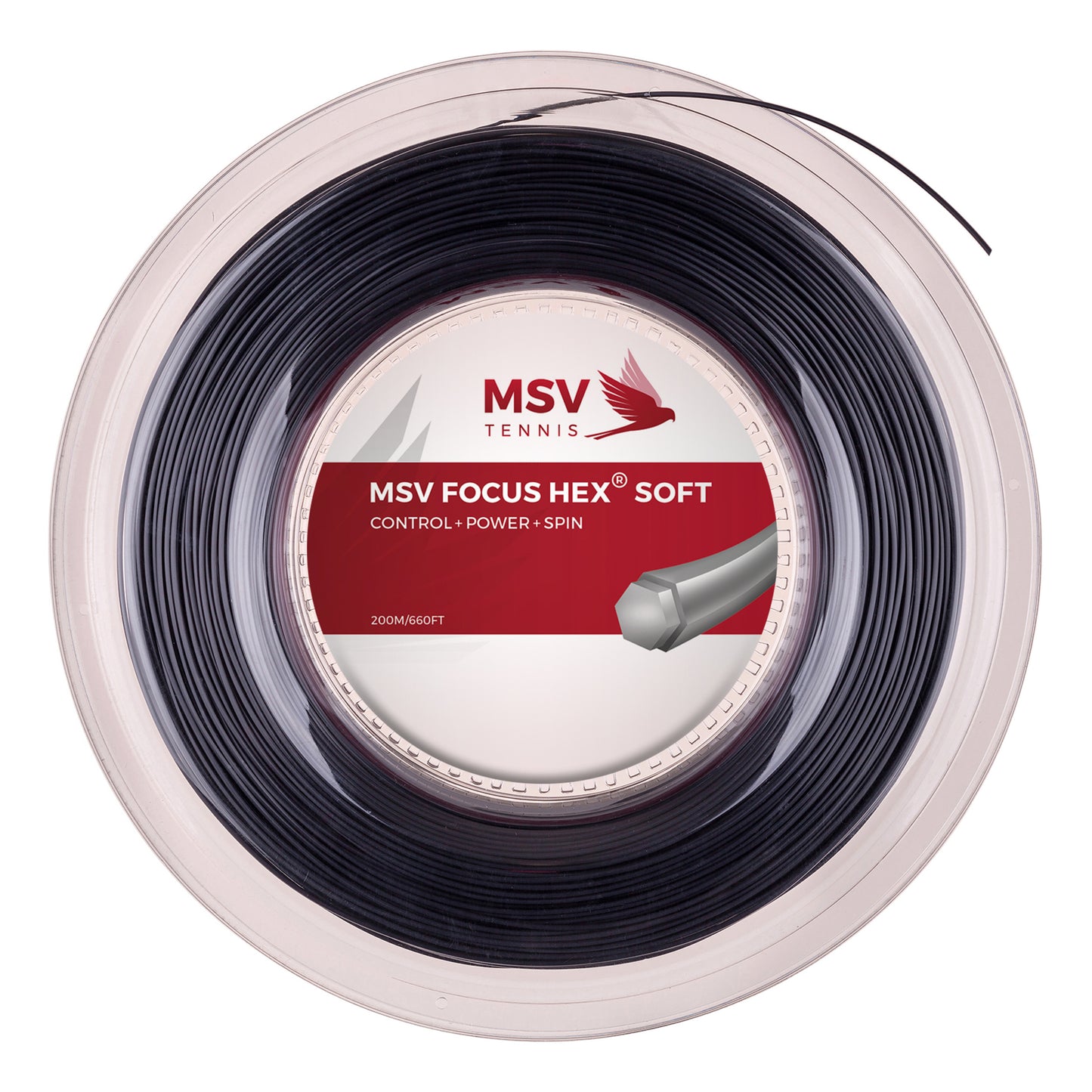 MSV Focus-HEX Soft Bobine Cordage 200m-Noir MSV Focus-HEX Soft Bobine Cordage 200m-Noir