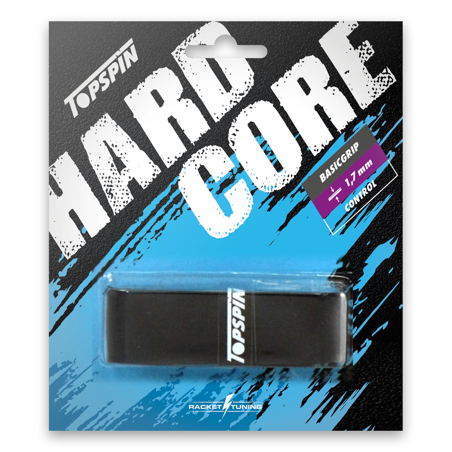 Topspin Hardcore Basic Grip Pack 1 unité-noir Topspin Hardcore Basic Grip Pack 1 unité-noir