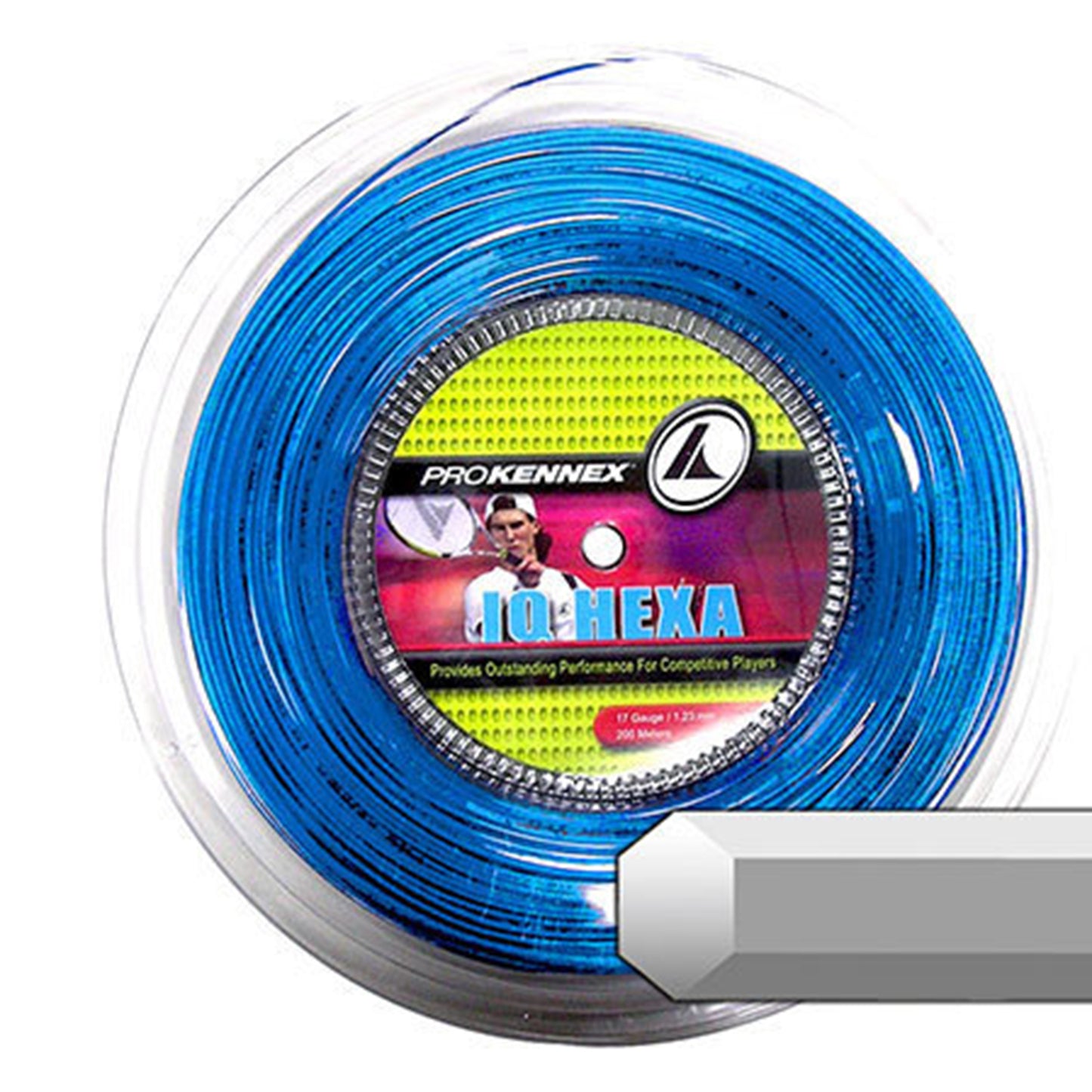 PROKENNEX Iq Hexa Bobine Cordage-Bleu PROKENNEX Iq Hexa Bobine Cordage-Bleu