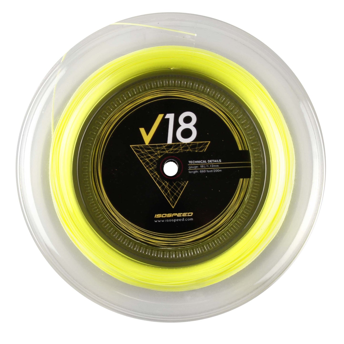 Isospeed V18 Bobine Cordage 200m-Jaune Isospeed V18 Bobine Cordage 200m-Jaune