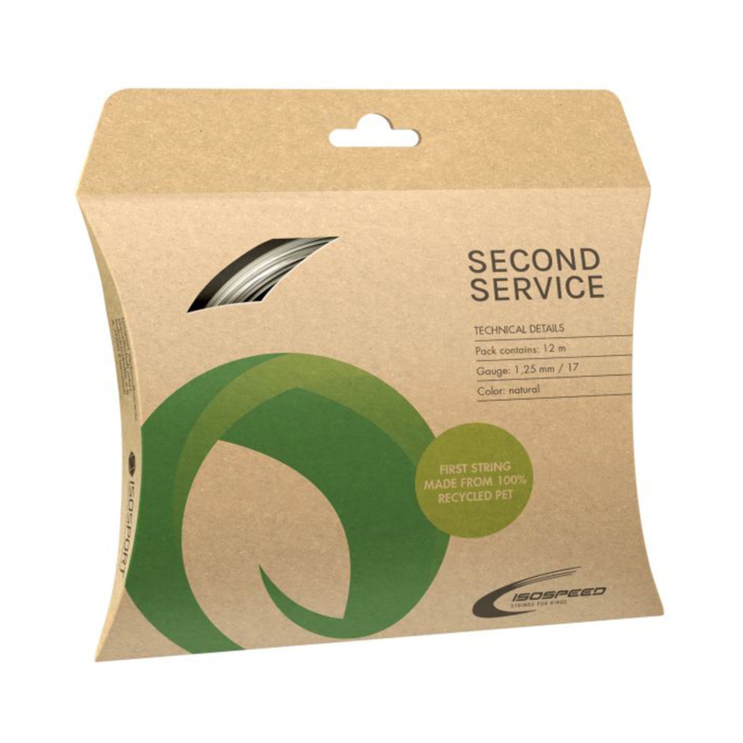 Isospeed Second Service Cordage En Garniture 12m-Écru Isospeed Second Service Cordage En Garniture 12m-Écru