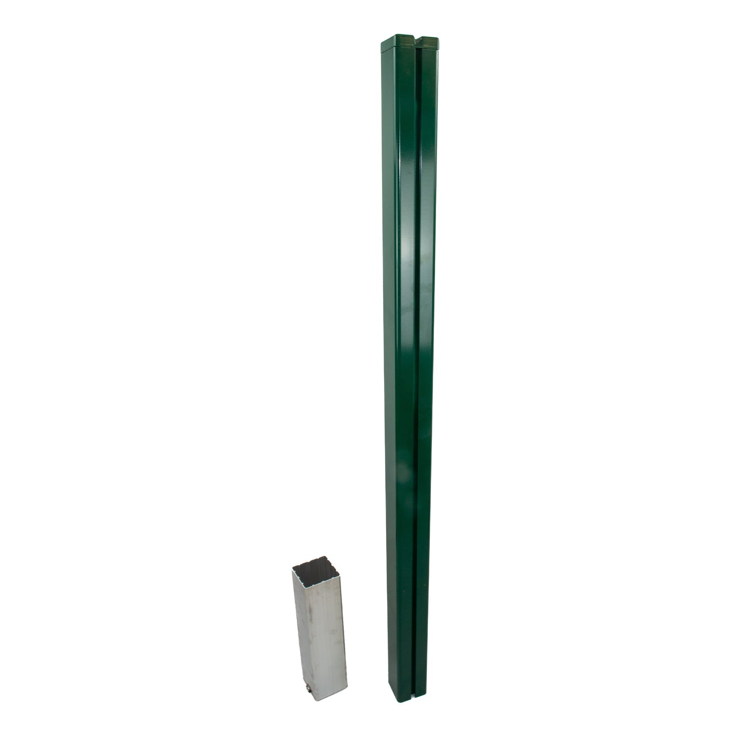 Tegra ASS Poteau Pour Filet Aluminium, Tube Carré-Vert Foncé Tegra ASS Poteau Pour Filet Aluminium, Tube Carré-Vert Foncé
