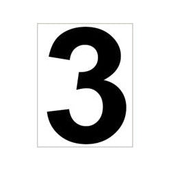 Tegra Platzziffer 3 Schild-Blanc,Noir Tegra Platzziffer 3 Schild-Blanc,Noir