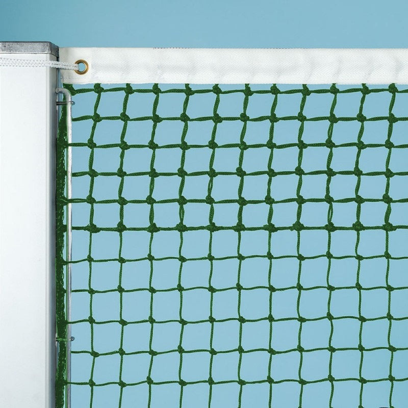 Tegra Filet De Tennis 3mm Renforcé De Maille Double Sur 5 Rangs-Vert Tegra Filet De Tennis 3mm Renforcé De Maille Double Sur 5 Rangs-Vert