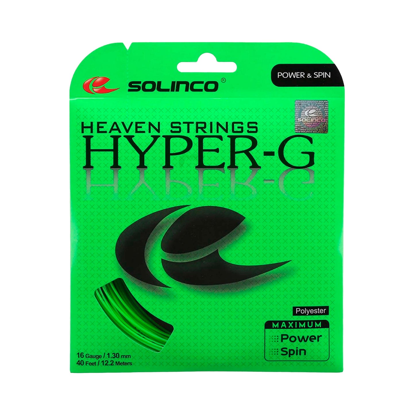 Solinco Hyper-G Cordage En Garniture 12,2m-Vert Solinco Hyper-G Cordage En Garniture 12,2m-Vert