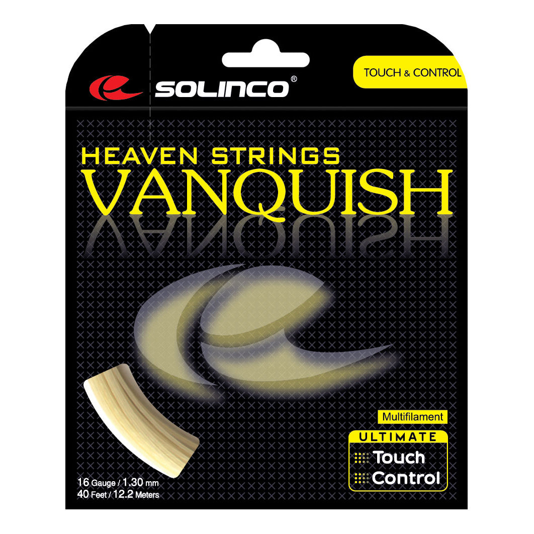 Solinco Vanquish Natur Cordage En Garniture 12,2m-Écru Solinco Vanquish Natur Cordage En Garniture 12,2m-Écru