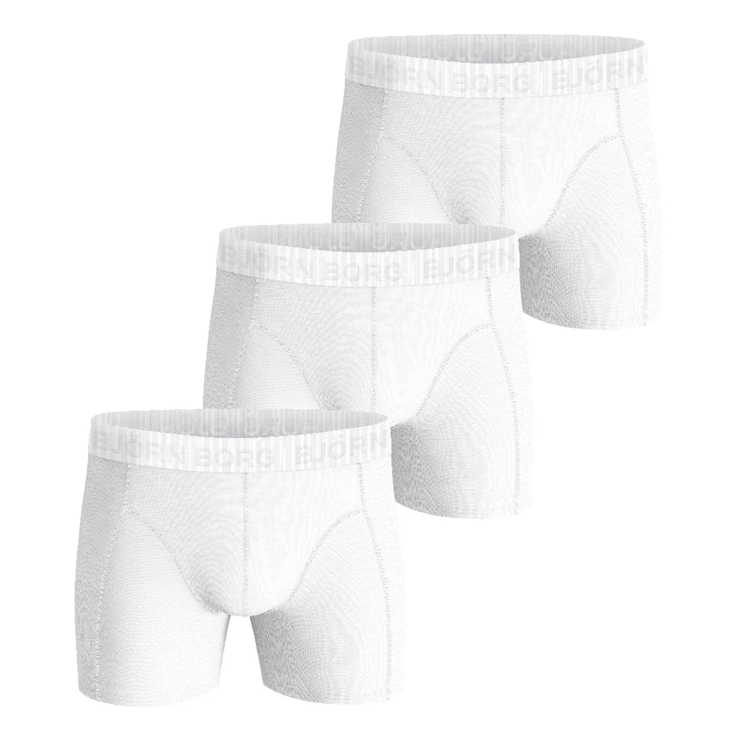 Björn Borg Stretch Caleçon Pack de 3 Hommes - blanc, Björn Borg Stretch Caleçon Pack de 3 Hommes - blanc,