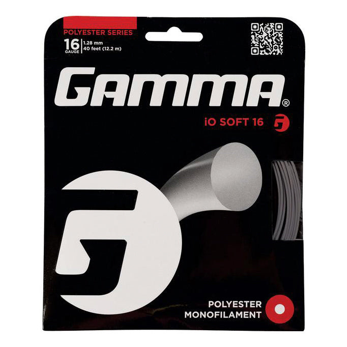 Gamma IO Soft Charcoal Cordage En Garniture 12,2m-Gris Gamma IO Soft Charcoal Cordage En Garniture 12,2m-Gris