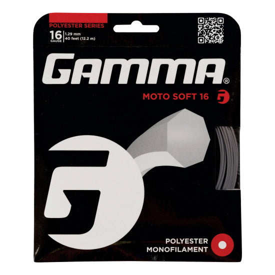 Gamma Moto Soft Charcoal Cordage En Garniture 12,2m-Gris Gamma Moto Soft Charcoal Cordage En Garniture 12,2m-Gris