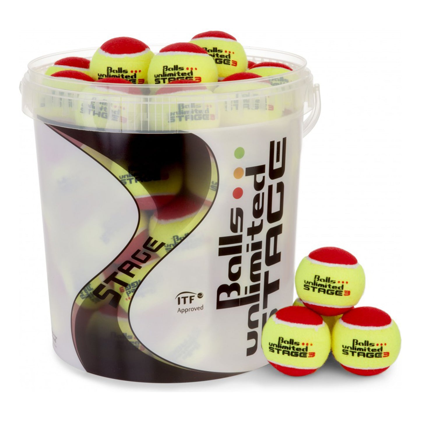 Balls Unlimited Seau de 60 balles Stage 3 Balls Unlimited Seau de 60 balles Stage 3