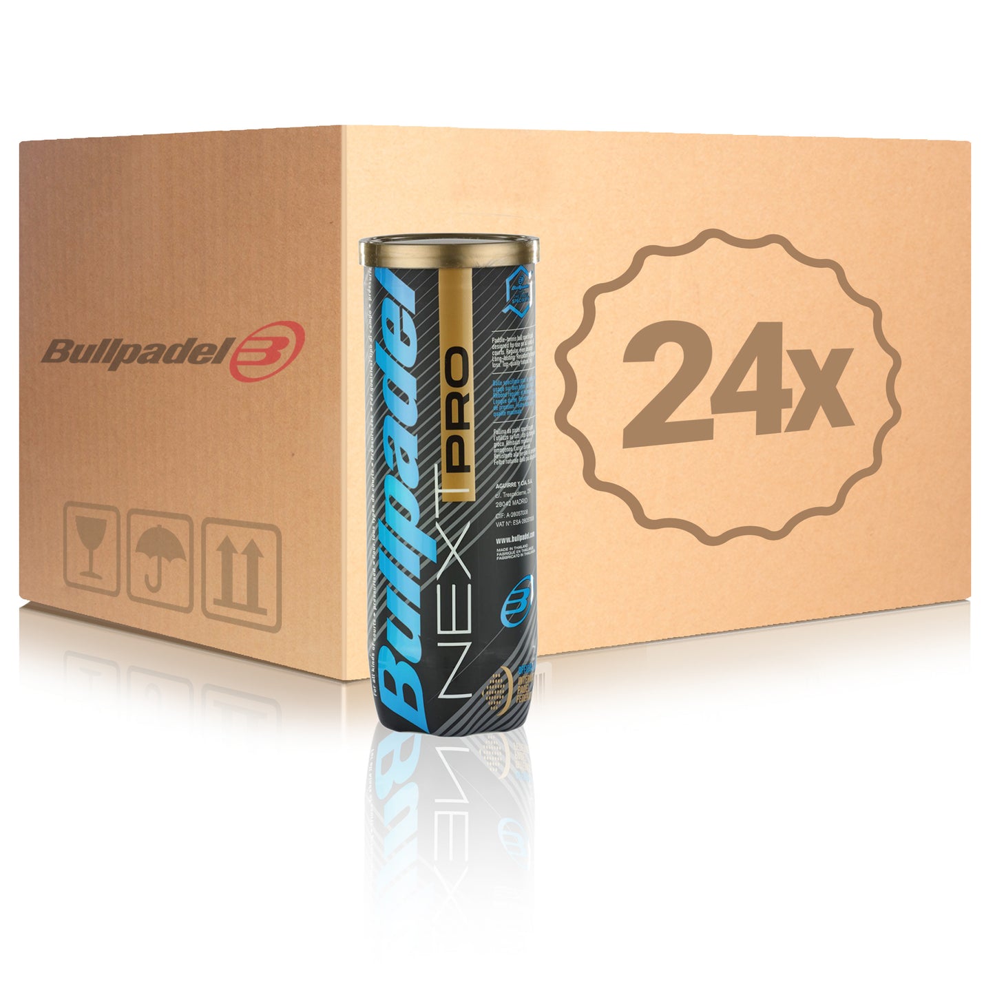 Bullpadel 24 Tubes de 3 Next Pro En carton Bullpadel 24 Tubes de 3 Next Pro En carton