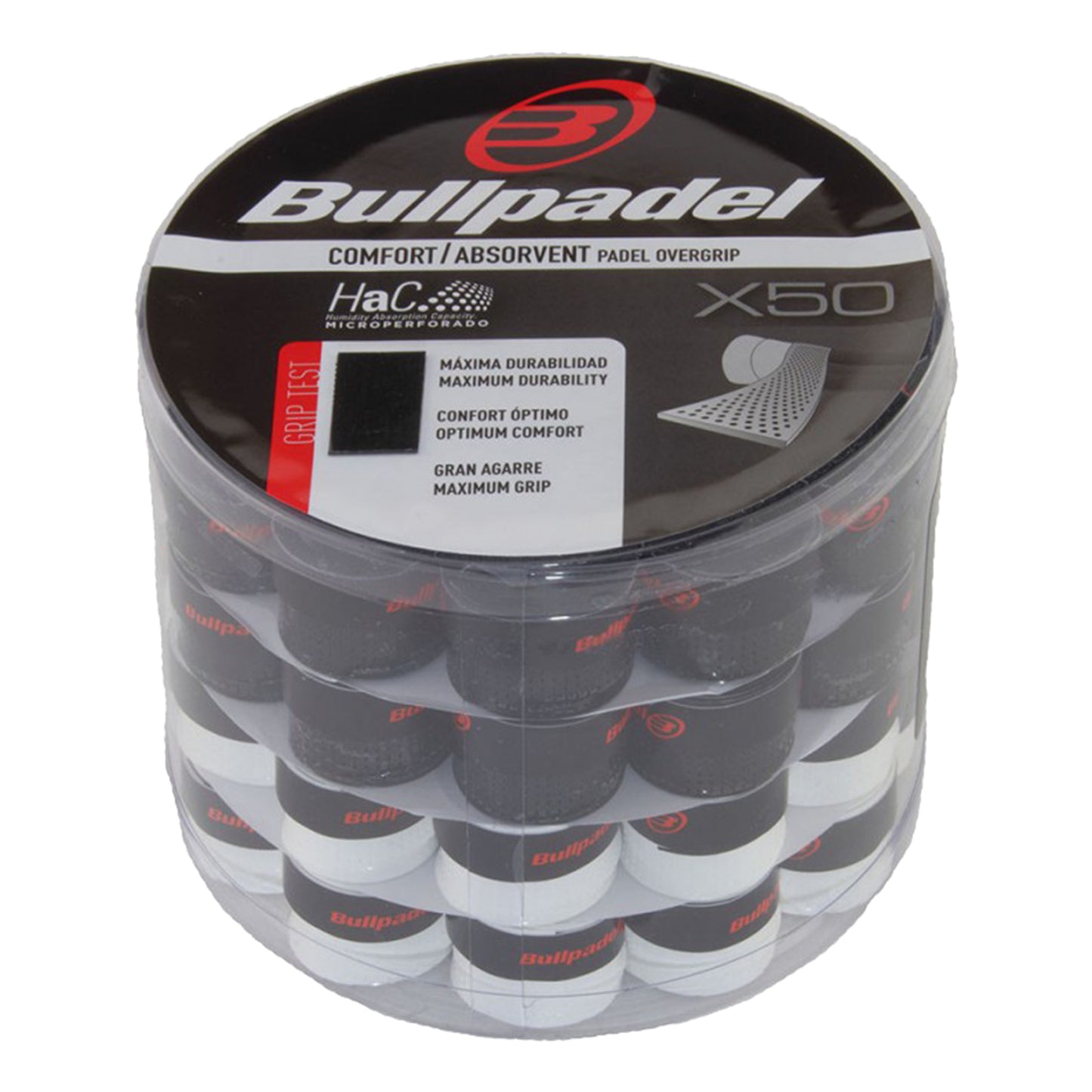 Bullpadel Box De 50-Noir,Blanc Bullpadel Box De 50-Noir,Blanc