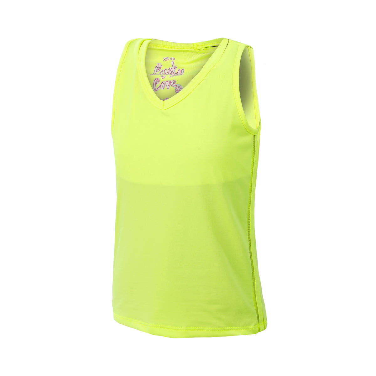 Lucky in Love V-Neck Cutout Débardeur Tank Top Filles-Jaune Lucky in Love V-Neck Cutout Débardeur Tank Top Filles-Jaune