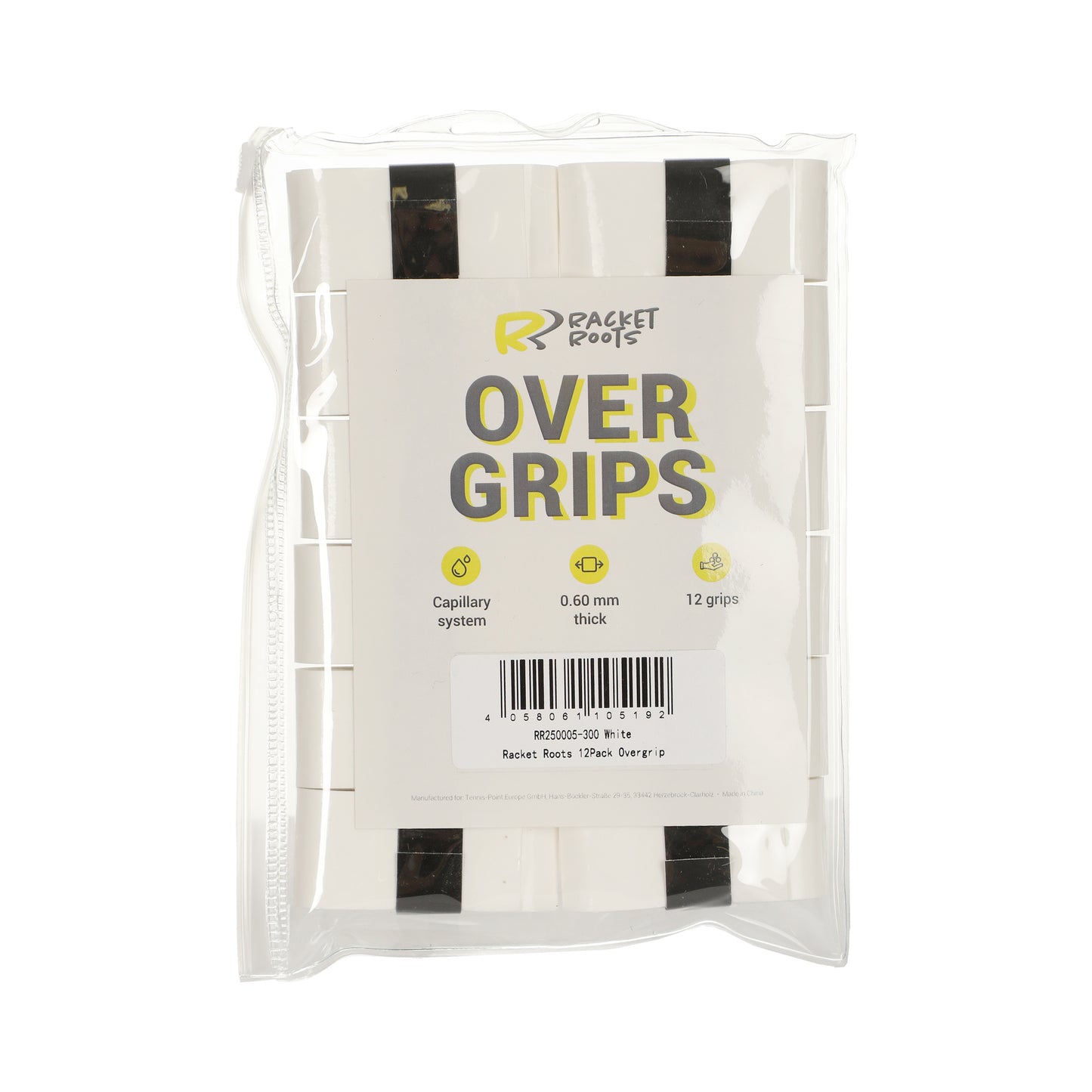Racket Roots RR Grip Pack de 12 - blanc Racket Roots RR Grip Pack de 12 - blanc