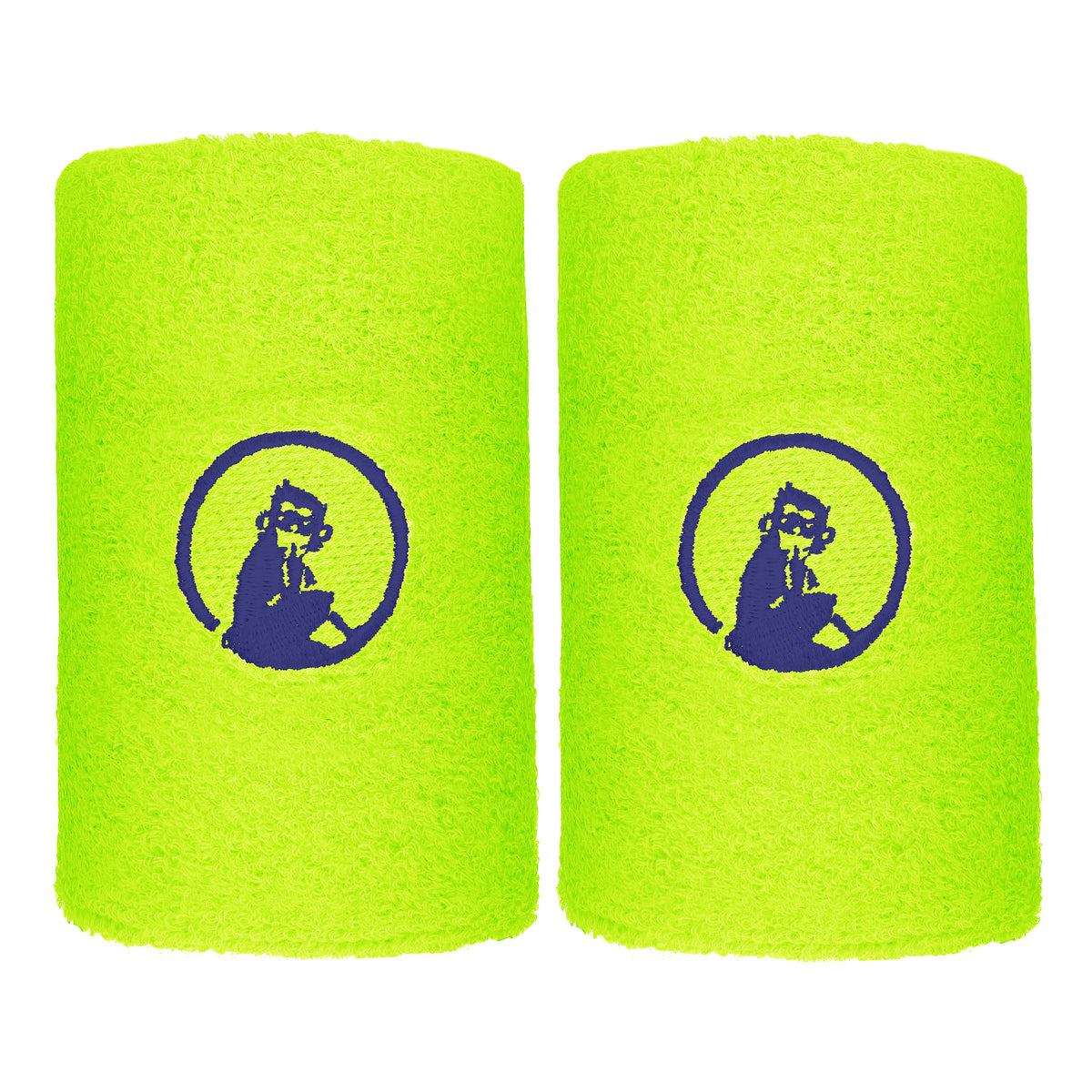 Quiet Please Poignet Pack de 2 unités long - vert fluo, bleu foncé Quiet Please Poignet Pack de 2 unités long - vert fluo, bleu foncé
